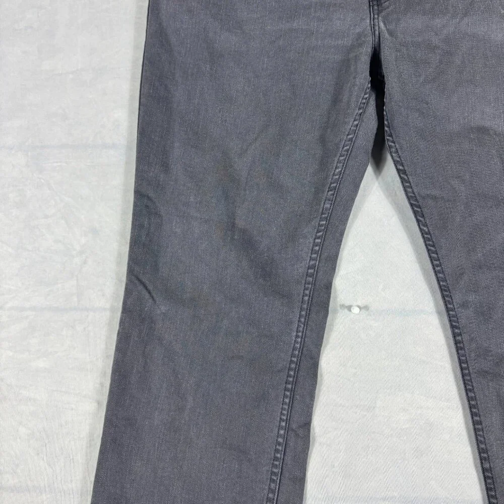 Levi's 511 Straight-Leg Jeans Mens Gray Denim Charcoal Wash Outdoor Size W42 L30